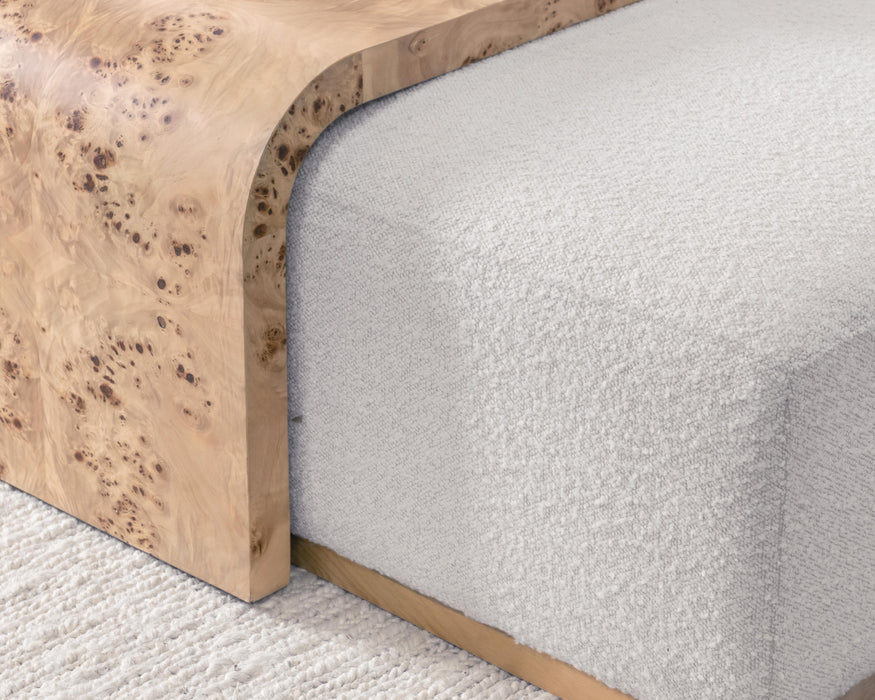 Classic Home - Kenan Upholstered Fabric Cocktail Coffee Table - 51031778 - GreatFurnitureDeal