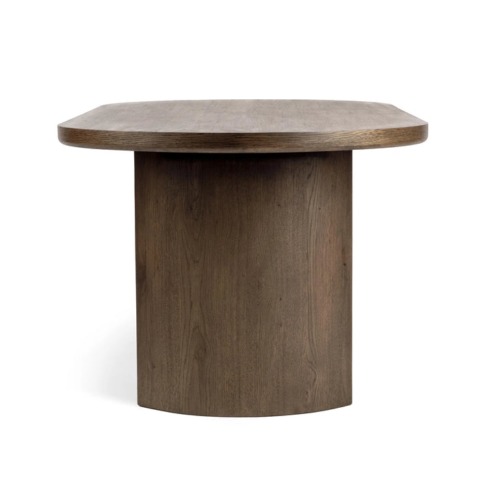 Classic Home - Estelle 84" Oval Dining Table in Soft Cocoa - 51031796