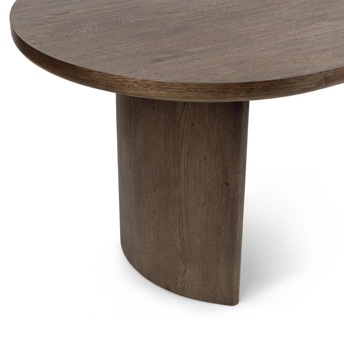 Classic Home - Estelle 84" Oval Dining Table in Soft Cocoa - 51031796
