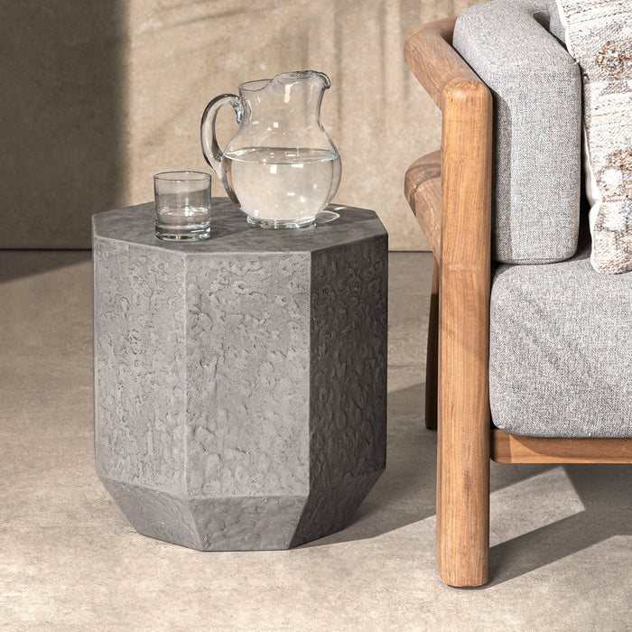 Classic Home - Morse Outdoor End Table in Athena Gray - 51031797