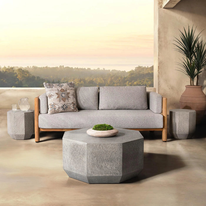 Classic Home - Morse Outdoor 34" Coffee Table in Athena Gray - 51031798 - GreatFurnitureDeal