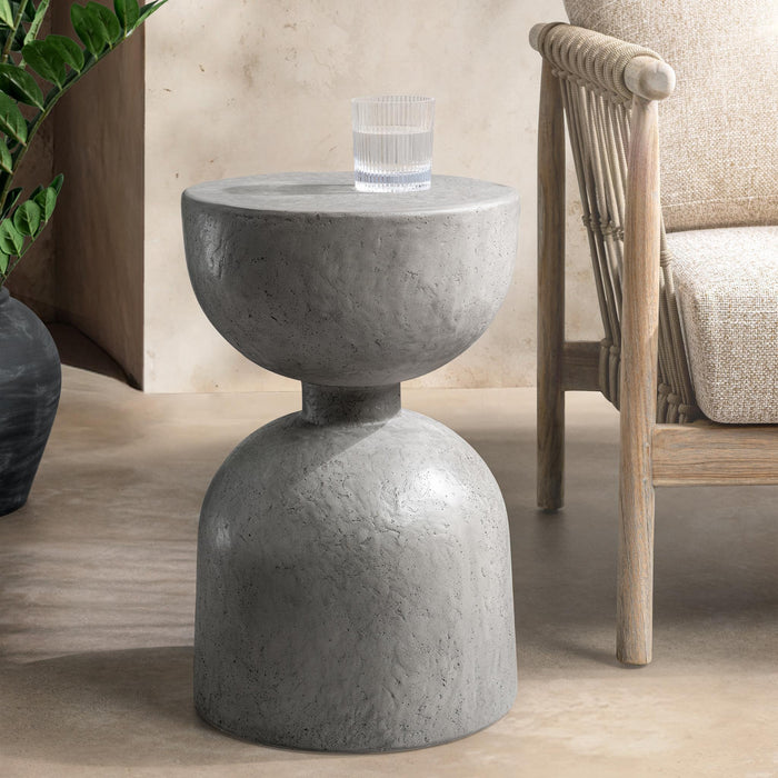 Classic Home - Adna Outdoor Accent Table in Athena Gray - 51031799 - GreatFurnitureDeal