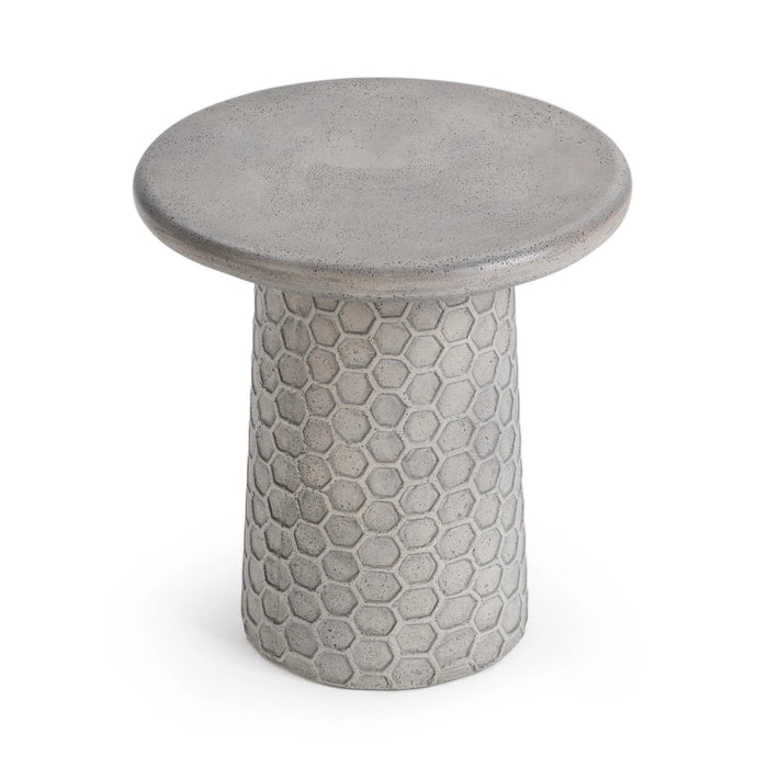 Classic Home - Delaine Outdoor Medium Accent Table in Light Gray - 51031804