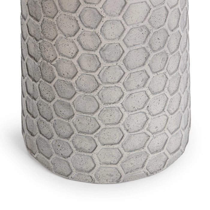 Classic Home - Delaine Outdoor Medium Accent Table in Light Gray - 51031804