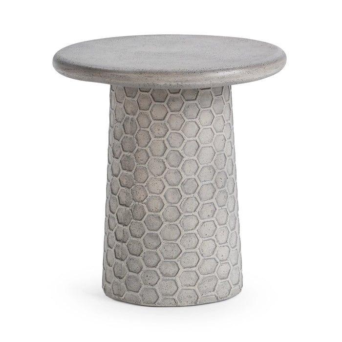 Classic Home - Delaine Outdoor Medium Accent Table in Light Gray - 51031804