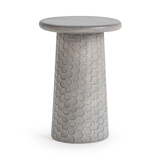 Classic Home - Delaine Outdoor Small Accent Table in Light Gray - 51031805 - GreatFurnitureDeal
