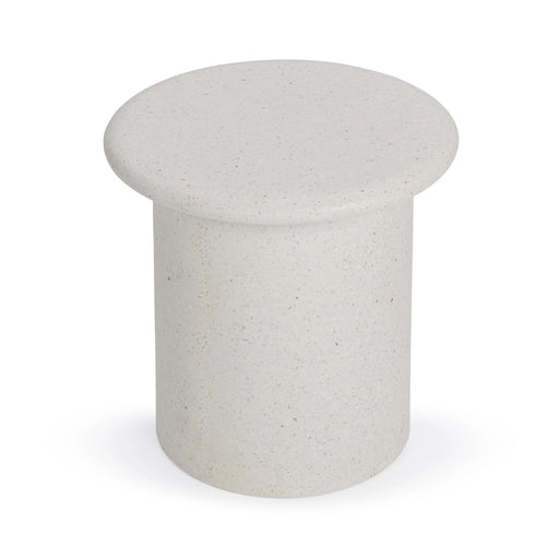 Classic Home - Nysa Outdoor 20" Round End Table in White - 51031810 - GreatFurnitureDeal