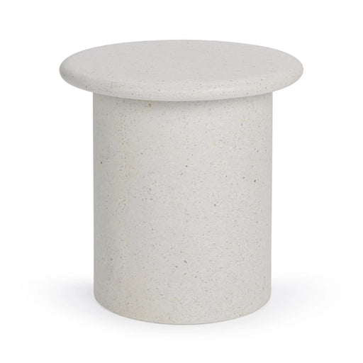 Classic Home - Nysa Outdoor 20" Round End Table in White - 51031810 - GreatFurnitureDeal