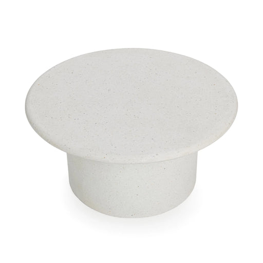 Classic Home - Nysa Outdoor 40" Round Coffee Table in White - 51031811 - GreatFurnitureDeal