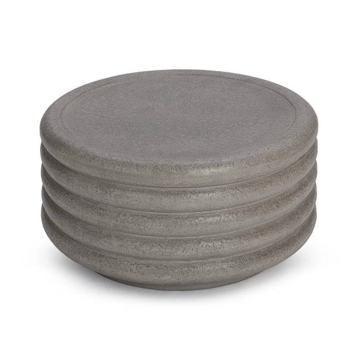 Classic Home - Reva Outdoor 31" Round Coffee Table in Athena Gray - 51031812 - GreatFurnitureDeal