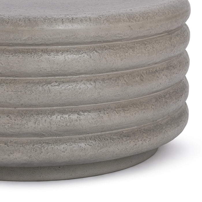 Classic Home - Reva Outdoor 31" Round Coffee Table in Athena Gray - 51031812 - GreatFurnitureDeal