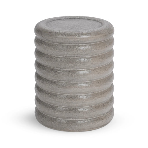 Classic Home - Reva Outdoor 14" Round End Table in Athena Gray - 51031813 - GreatFurnitureDeal