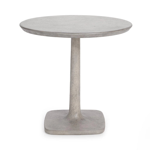 Classic Home - Paulina Outdoor 31" Bistro Table in Light Gray - 51031822 - GreatFurnitureDeal
