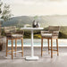 Classic Home - Paulina Outdoor 31" Round Bar Table in White - 51031824 - GreatFurnitureDeal