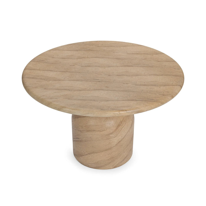 Classic Home - Portola Outdoor 47" Round Dining Table in Warm Sandstone - 51031825 - GreatFurnitureDeal