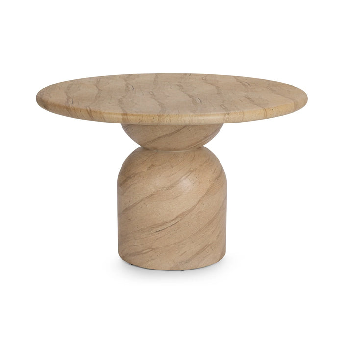 Classic Home - Portola Outdoor 47" Round Dining Table in Warm Sandstone - 51031825 - GreatFurnitureDeal