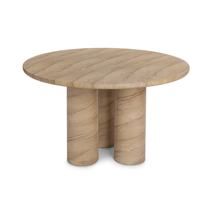 Classic Home - Niva Outdoor 47" Round Dining Table in Warm Sandstone - 51031826 - GreatFurnitureDeal