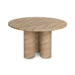 Classic Home - Niva Outdoor 47" Round Dining Table in Warm Sandstone - 51031826 - GreatFurnitureDeal