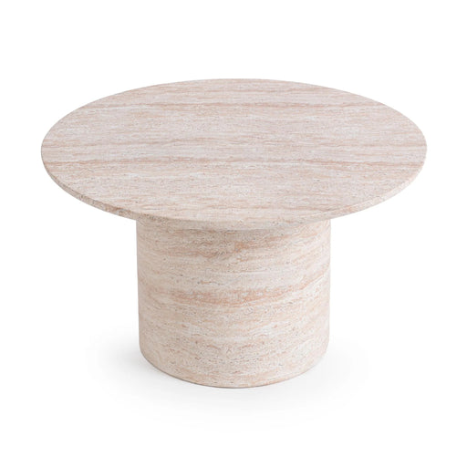 Classic Home - Sana Outdoor 30" Round Coffee Table in Capri Limestone - 51031830 - GreatFurnitureDeal