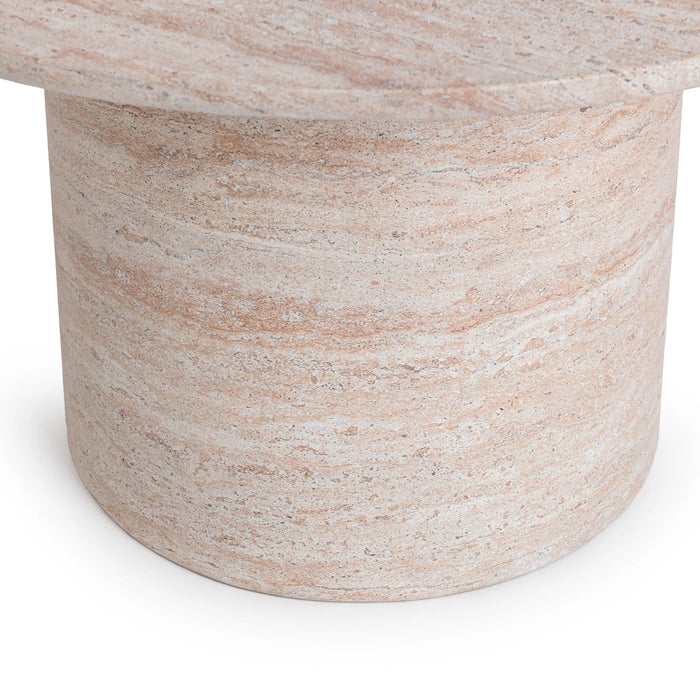 Classic Home - Sana Outdoor 30" Round Coffee Table in Capri Limestone - 51031830 - GreatFurnitureDeal