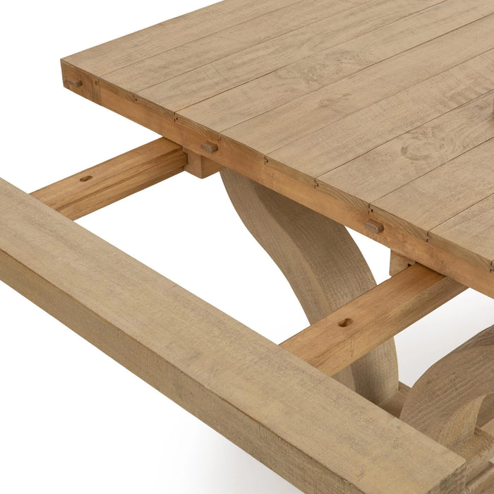 Classic Home - Julia 86"-110" Extendable Dining Table in Soft Earth - 51031836