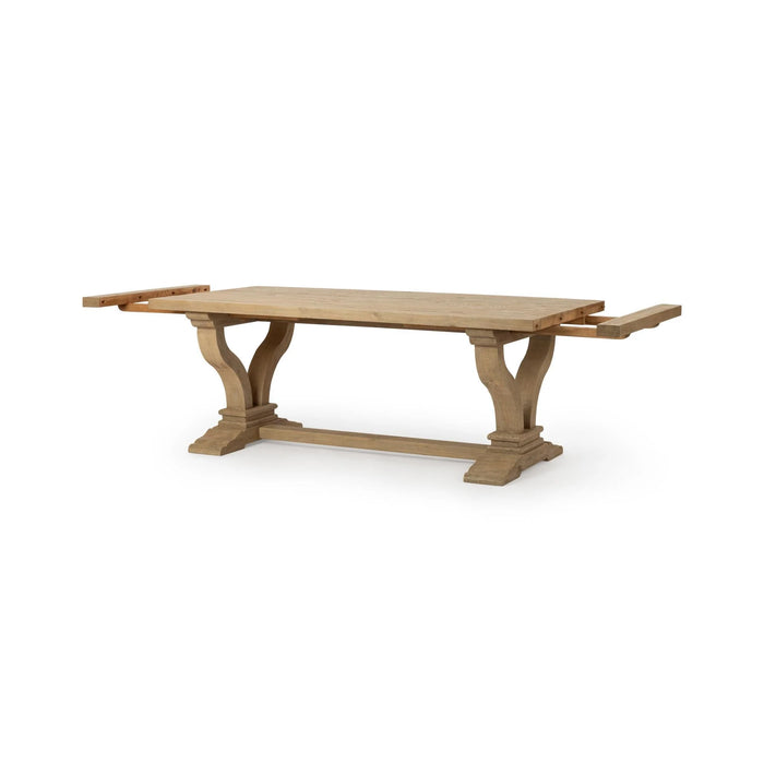 Classic Home - Julia 86"-110" Extendable Dining Table in Soft Earth - 51031836