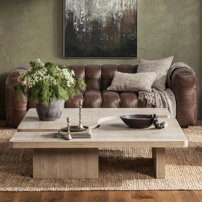 Classic Home - Melina 2 Piece 63" Coffee Table in Coastal Drift - 51031856 - GreatFurnitureDeal