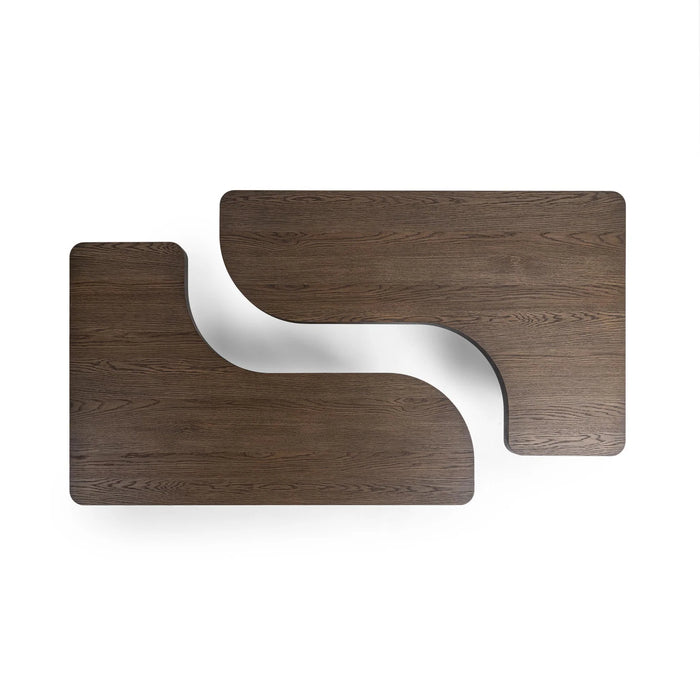 Classic Home - Melina 2 Piece 71" Coffee Table in Havana Brown - 51031858