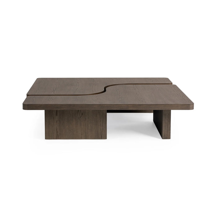 Classic Home - Melina 2 Piece 63" Coffee Table in Havana Brown - 51031867 - GreatFurnitureDeal