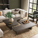 Classic Home - Melina 2 Piece 63" Coffee Table in Havana Brown - 51031867 - GreatFurnitureDeal