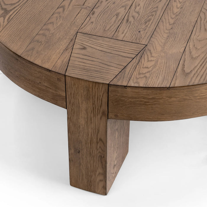 Classic Home - Bristol Round Coffee Table in Cafe Brown - 51031875 - GreatFurnitureDeal