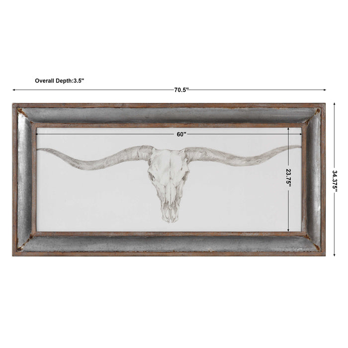 Uttermost - Western Skull Mount Print - 51106 - GreatFurnitureDeal