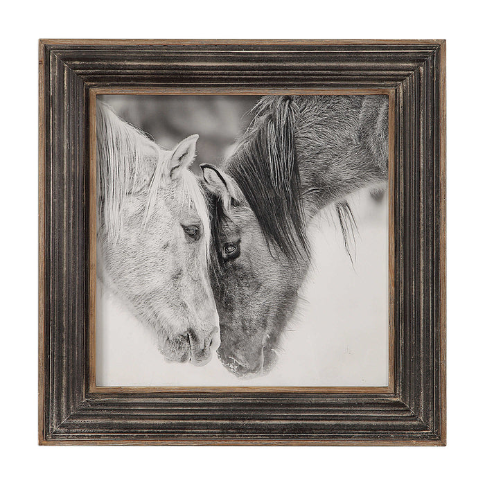 Uttermost - Custom Black And White Horses Print - 51110