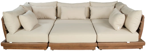 Meridian Furniture - Ease 228" Fabric Upholstered 8 Piece Modular Sectional - 111Tan-Sec6C - GreatFurnitureDeal