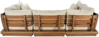 Meridian Furniture - Ease 228" Fabric Upholstered 8 Piece Modular Sectional - 111Tan-Sec6C - GreatFurnitureDeal