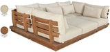 Meridian Furniture - Ease 228" Fabric Upholstered 8 Piece Modular Sectional - 111Tan-Sec6C - GreatFurnitureDeal