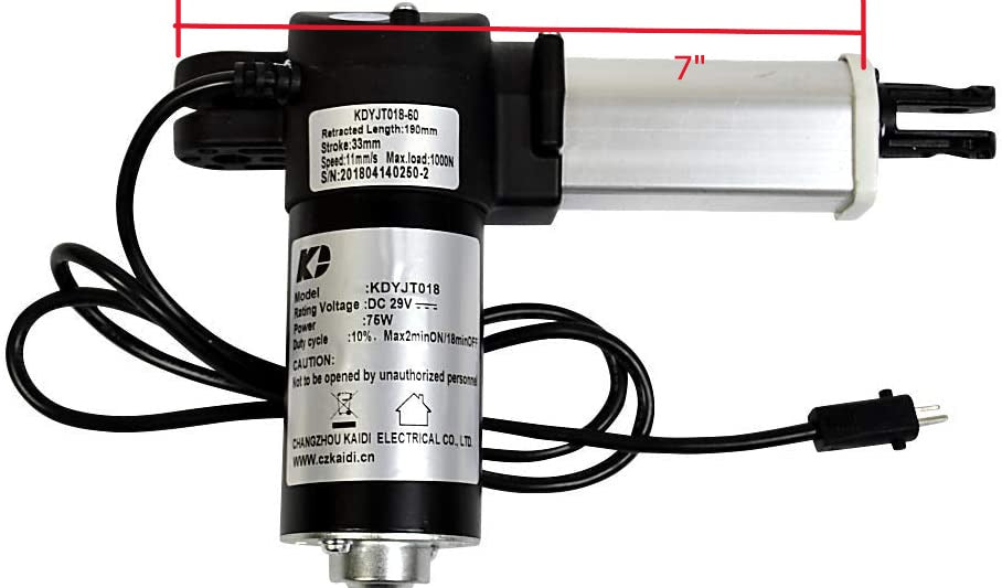 Power Headrest Linear Actuator Replacement Headrest Motor, KDYJT018-60 - GreatFurnitureDeal