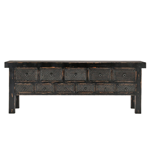 Classic Home - Lahey Solid Wood 11Dwr Rectangle Console Table - 52003763 - GreatFurnitureDeal
