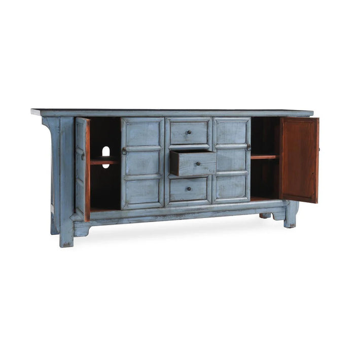 Classic Home - Crafton 3 Drawer Cabinet in Blue - 52003815 - GreatFurnitureDeal