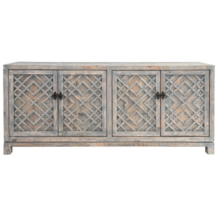 Classic Home - Antigua Cabinet in Timeworn Blue - 52003883 - GreatFurnitureDeal