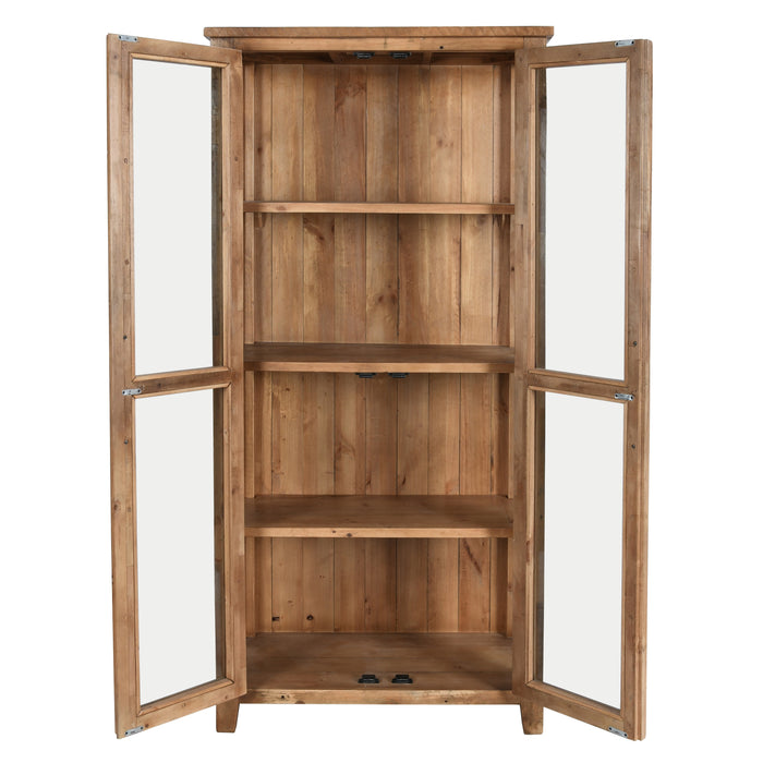 Kosas Home - Amsterdam Reclaimed - Pine Display Cabinet - 52003909 - GreatFurnitureDeal