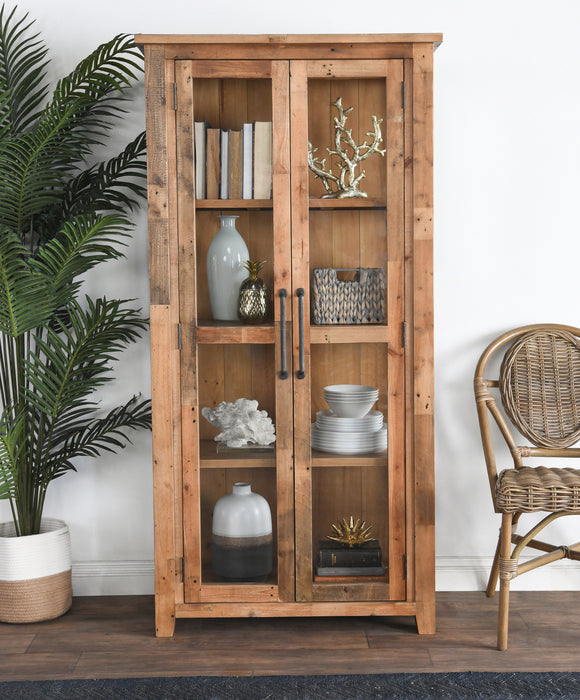 Kosas Home - Amsterdam Reclaimed - Pine Display Cabinet - 52003909 - GreatFurnitureDeal
