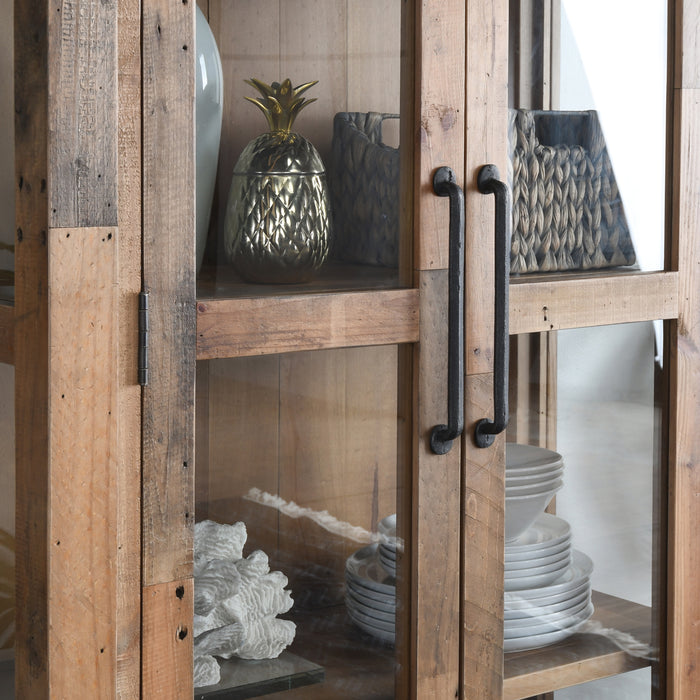 Kosas Home - Amsterdam Reclaimed - Pine Display Cabinet - 52003909 - GreatFurnitureDeal