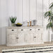 Kosas Home - Caleb 4 Dwr 4 Dr Sideboard Nordic Ivory - 52003964 - GreatFurnitureDeal