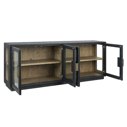 Classic Home - Larson 4 Door Sideboard in Black - 52004078 - GreatFurnitureDeal