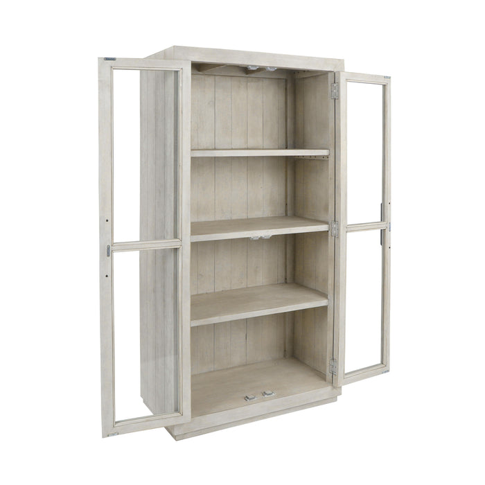 Kosas Home - Caleb Reclaimed - Pine Display Cabinet in Ivory - 52004096 - GreatFurnitureDeal