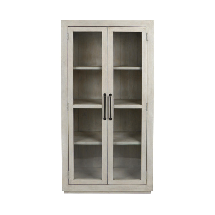 Kosas Home - Caleb Reclaimed - Pine Display Cabinet in Ivory - 52004096 - GreatFurnitureDeal