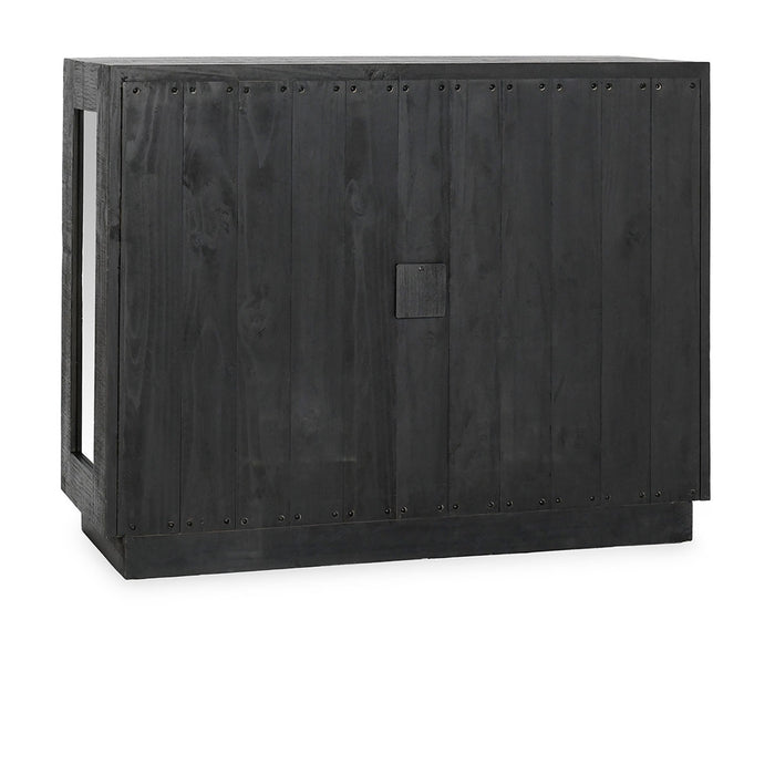 Classic Home Furniture - Larson Reclaimed Pine 2Dr Cabinet Antique Black - 52004148