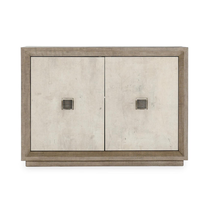 Classic Home Furniture - Denver Reclaimed Pine 2Dr Cabinet Distressed Gray/Weathered Chalk - 52004147 - GreatFurnitureDeal