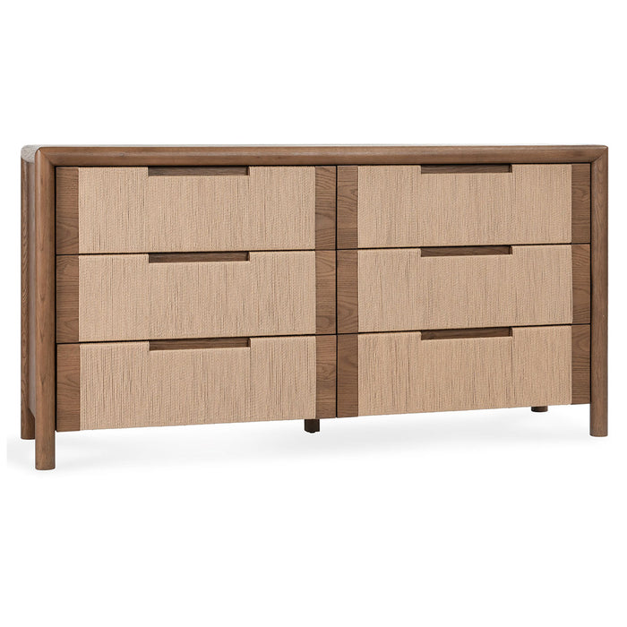Classic Home Furniture - Corda Oak Wood 6Dwr Dresser Brown/Natural - 52004148 - GreatFurnitureDeal